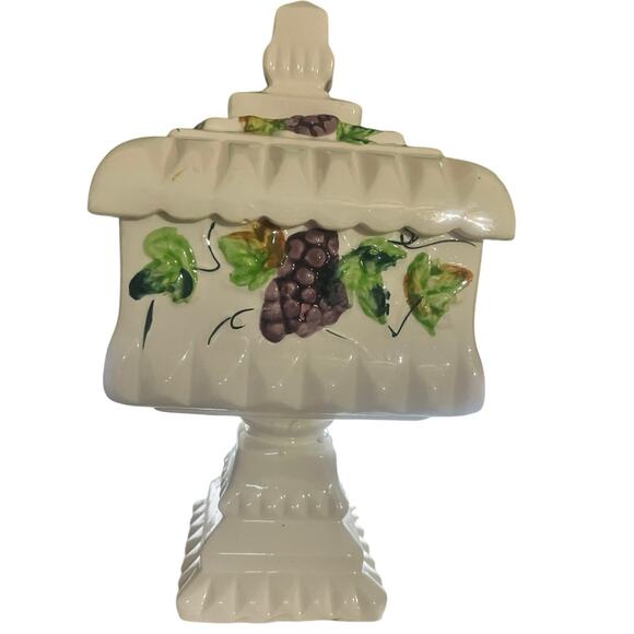 Vintage Pedestal Wedding Box Candy Dish by Sutton’s Creations - Picture 4 of 8